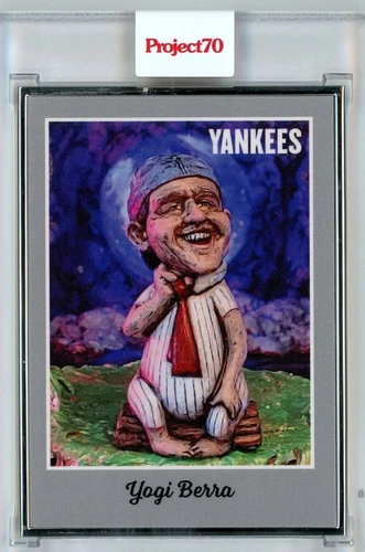 2021 TOPPS PROJECT 70 - YOGI BERRA BY RON ENGLISH - AP 2/51 SILVER FRAME #43