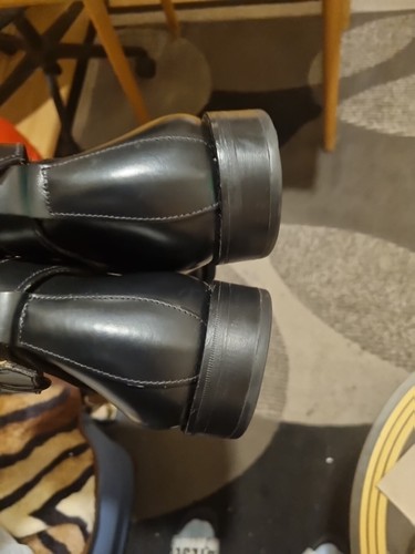 Sanders Buckle Strap Jodhpur Black Leather Boots Size Uk 11 Made In England - Picture 15 of 24