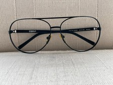 Vintage Converse Men Eyeglasses Black Metal Frame Opening Band 63 14 135