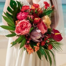 Tropical Wedding bouquets/Summer Wedding Bridal bridesmaid bouquets