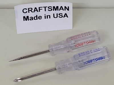 Craftsman Small Mini Phillips Flat Slotted Screwdriver Set 0 41541