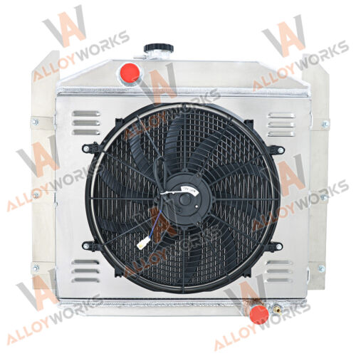 4 Row Radiator Shroud Fan For 1949-1952 1950 Studebaker Deluxe 2R6 2R10 2R11 - Foto 3 di 9