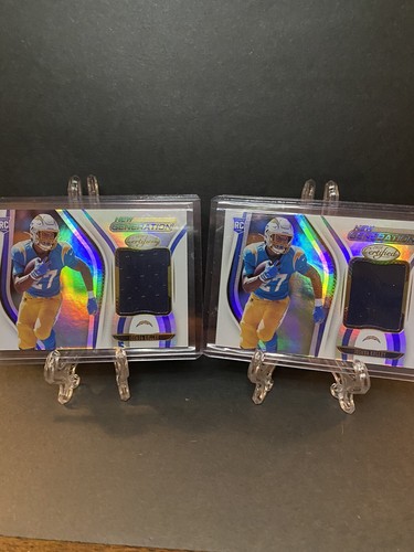 2020 Panini Certified Joshua Kelley "New Generation" Rookie Relic #40(2 Card Lot - Picture 1 of 3