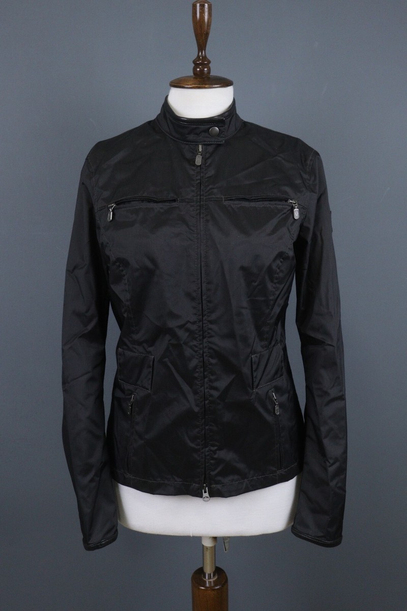 ！yt！Belstaff　GOLD-label　ナイロン　L　イタリア製 Belstaff Gold Label Full Zip Inner Leather Black Pockets Jacket