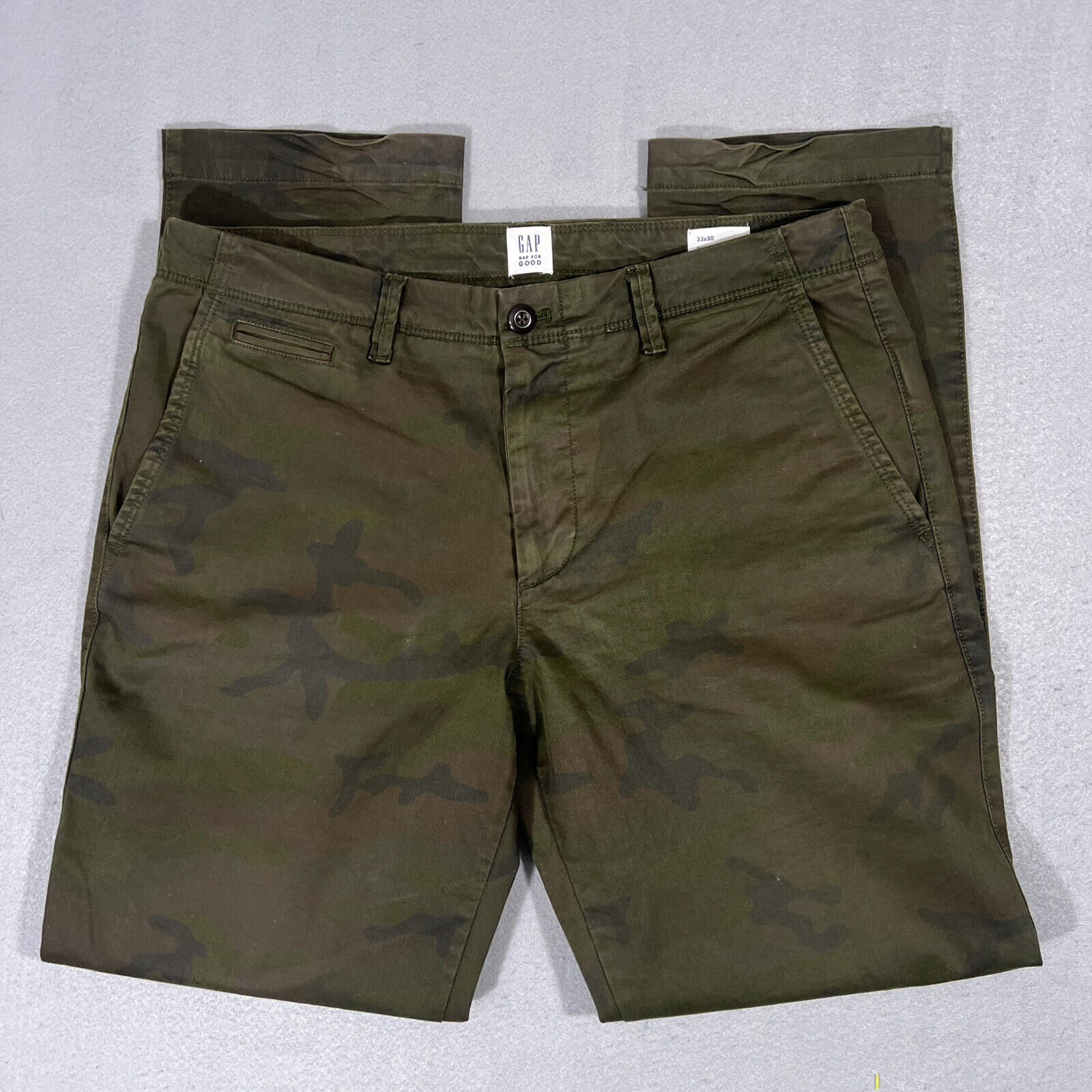 Vintage Y2K The GAP Camouflage sretch Pants Mens … - image 1