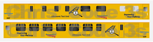Kleber Vinyl Coach Aufkleber Anzug OO Spurweite Hornby/Lima - Netzwerkschiene UTC 62287 | Zustand: New