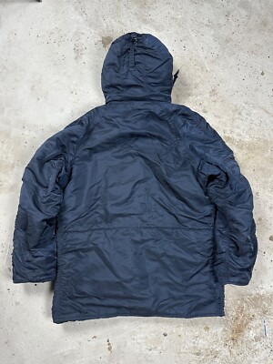 Vintage Y2K Alpha Industries Parka N-3B N Navy Jacket Army | eBay