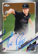 2021 Topps Chrome Baseball Rookie Autographs #RA-TR: Trevor Rogers Base