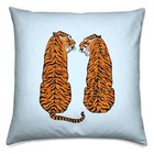 Tiger Tiger, Throw Pillow Cover, Wildlife, Animal Cushion (16"x16") + insert