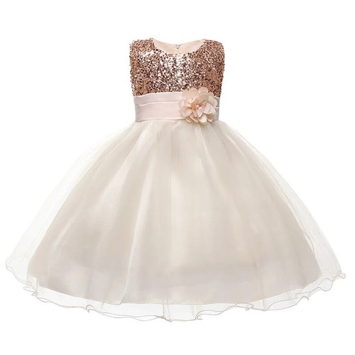 Mädchen Spitze Schleife Kleid 4-12 Jahre alt Temperament Blume Nachlauf Prinzessin Kleid - Bild 30 von 31