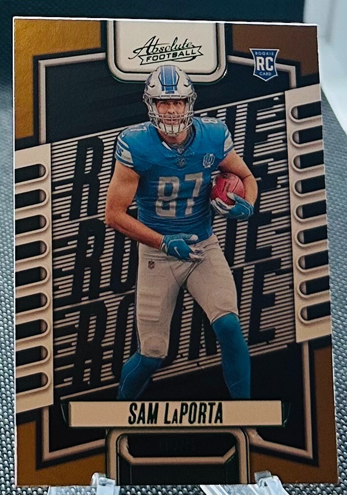 2023 Panini Absolute Retial Green Parallel Sam LaPorta Detroit Lions Rc #115