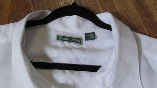 NWT Cubavera Men's Big & Tall White Short-Sleeve Button Down Shirt White 4XLT - Picture 2 of 5