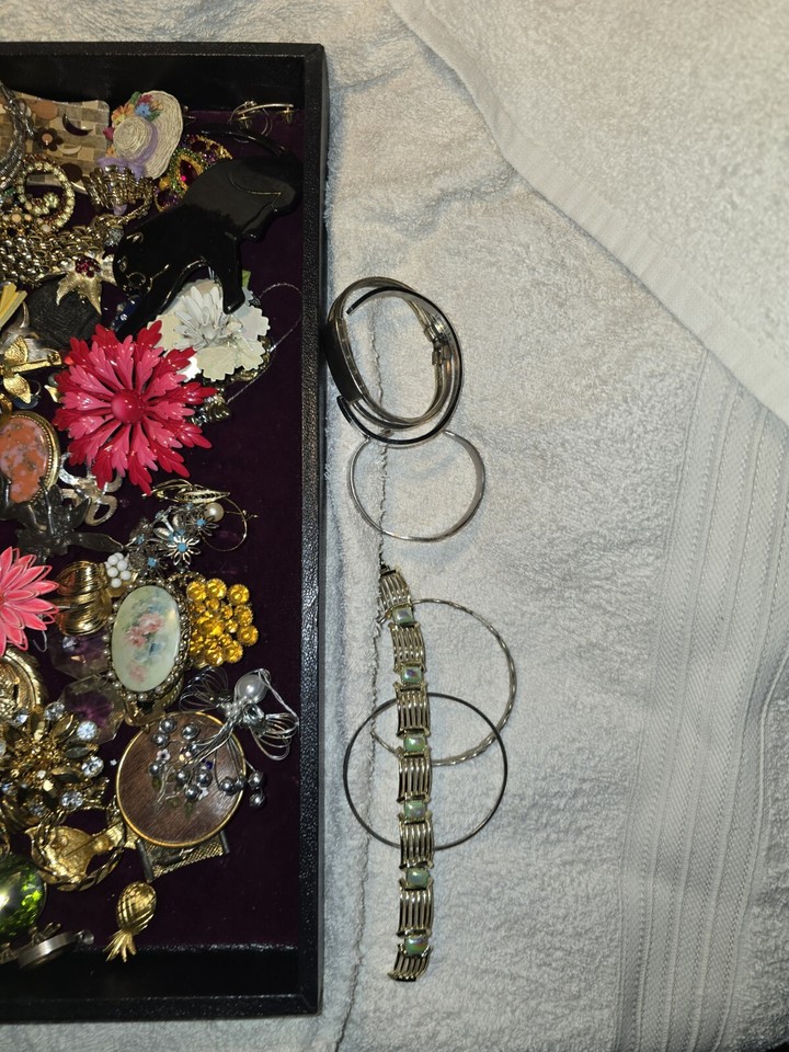 Huge Brooch and Pendant Lot Vintage Retro To Modern Assorted Jewelry