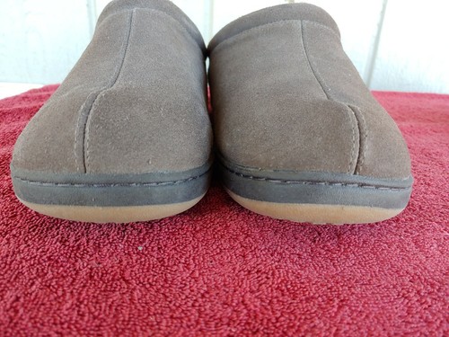 Tempurpedic Arlow Men's 13 EE Wide Brown Faux Suede Comfort Slippers - Picture 2 of 12