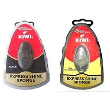 Kiwi Shoe Polish Kiwi Express Shoe Shine Sponge, 0.2 Neutral Black Pack Of 2