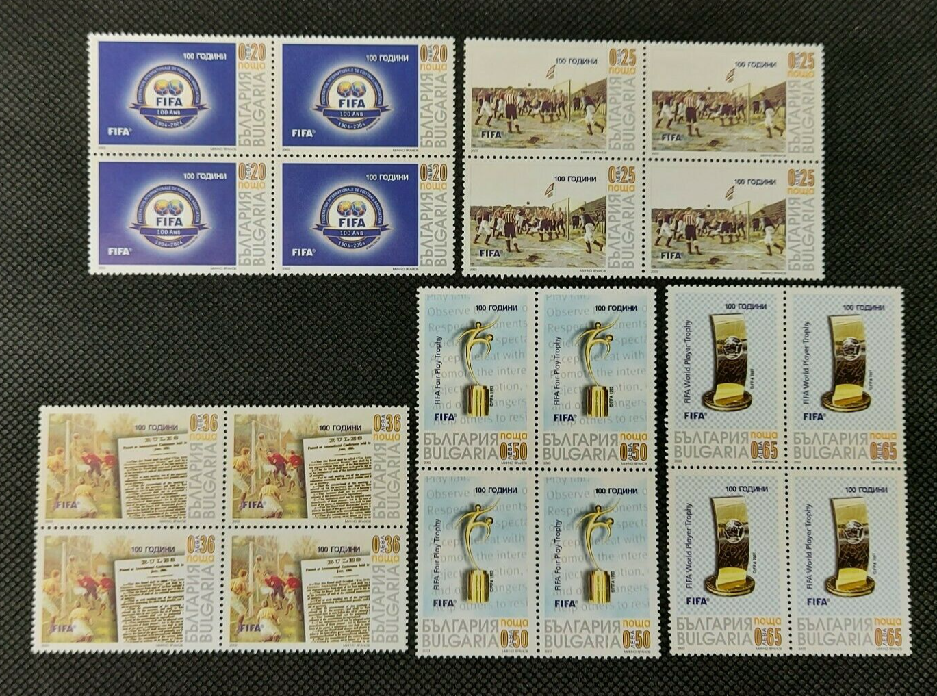 Bulgaria 03 Fifa International Football Federation Block Of 4 Mnh 3427 Ebay