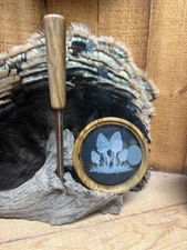 Sweet Caller Wormy Persimmon Glass ov Aluminum Friction Turkey Call w/ Striker