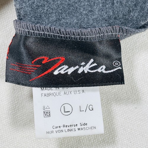 Vintage Marika Women's Athletic  RaceBack Crop Top 1/2 Zip Gray Shirt Size Large - Picture 6 of 7