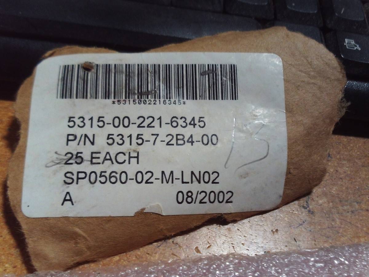 CENTURY METAL PIN TOGGLE, EYE COLLAR # 5315-7-2B4-00 NSN