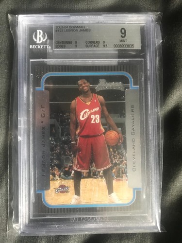 2003-04 Bowman #123 Lebron James RC MINT 9 Ebay Authentcity Garantie