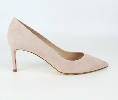 NEW Stuart Weitzman Pointy Toe Leigh Pump, Dolce Suede, US 7, MSRP $395 - Picture 6 of 12