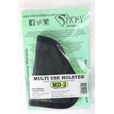 Sticky Holster Multi-Use In The Waistband Or Pocket Holster MD-2 W/ Laser Light