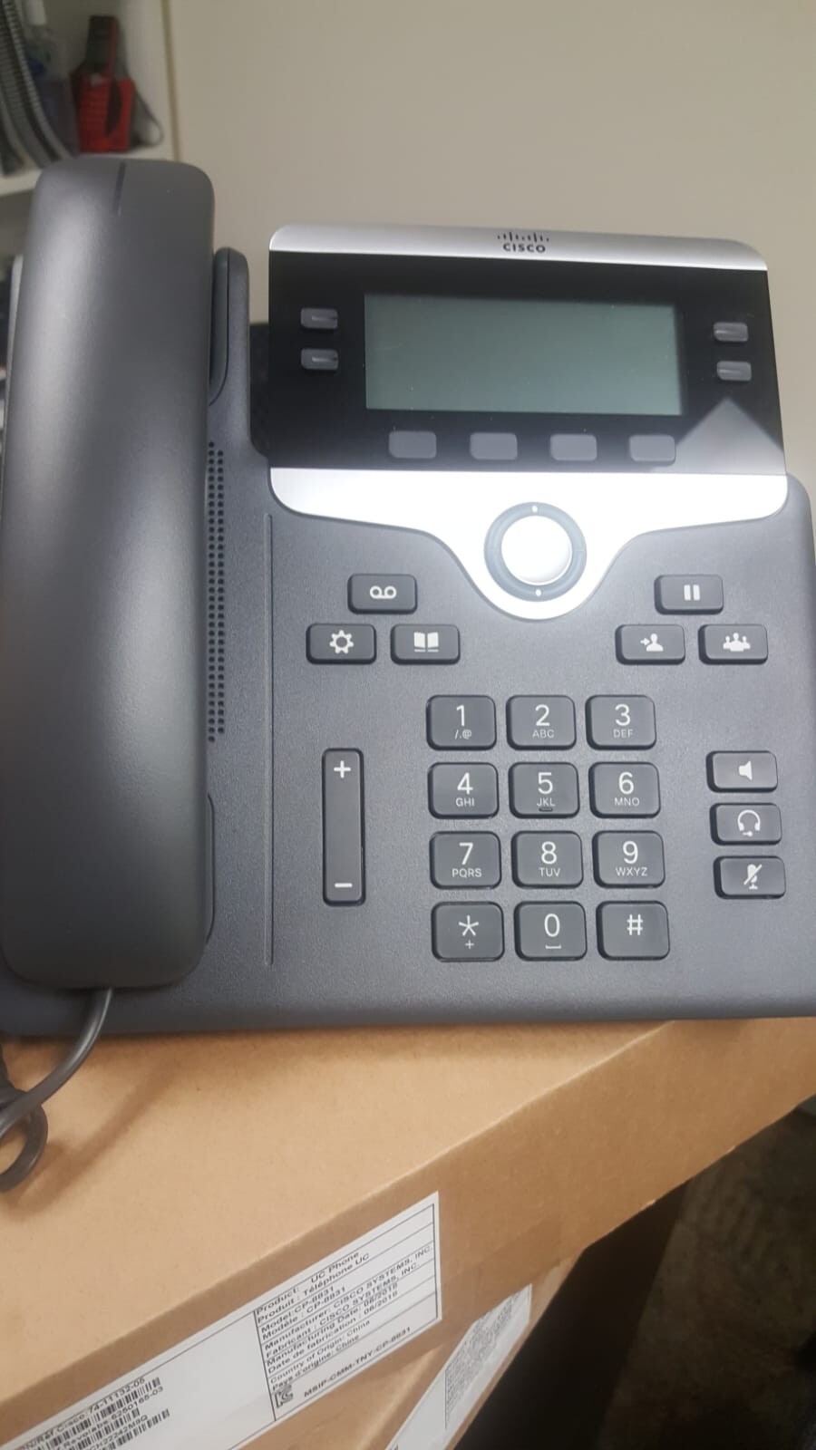 Tested Cisco 7841 CP-7841-K9 4 Line IP VoIP Business Phone Factory Reset Qnty