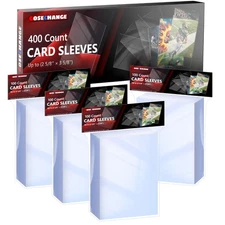400 Count Penny Card Sleeves for Trading Cards MTG TCG Baseball Soft Protector