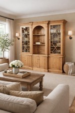 Schöner Buffetschrank Küchenschrank Vitrinenschrank aus Weichholz Landhaus