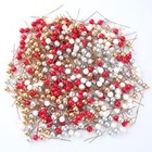 200 Pcs Christmas Plastic Berry Wreath Decor Xmas Wrapping Boxes Decor