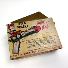 BUCK ROGERS SONIC RAY BOX empty box COMMONWEALTH ULTILITIES CO. IL U.S 1950