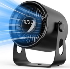 Desk Fans Small Quiet, 100 Speeds Rechargeable Fan Portable, 4000mAh Battery