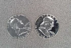Lot of 2 Proof 90% Silver Franklin Half Dollars (035)