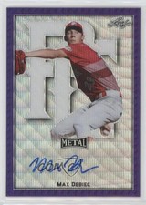 2020 Leaf Perfect Game All-American Classic Purple Wave 8/8 Max Debiec Auto 0tw4
