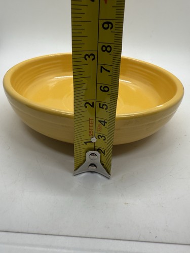 Vintage Homer Laughlin Fiestaware Yellow 6.25" Dessert Bowl - Picture 5 of 5