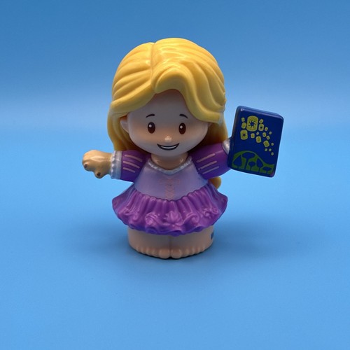 Fisher Price Little People Figure Princess Rapunzel Girl Purple Castle Toy - 第 1/6 張圖片
