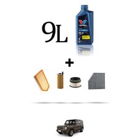 Hoffcar Set Service 4 Filter Und 9L ÖL FüR Mercedes Classe G (W463) 350D 210Kw