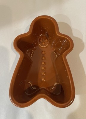 Chantal Stoneware Gingerbread Man Baking Dish Mold 1 Cup, Glossy, Replacement