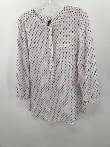 T-shirt manica lunga a righe bianca Boden taglia 6 usata