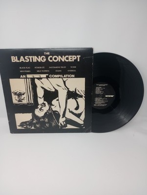 The Blasting Concept LP Vinyl Record SST - Black Flag - Overkill Stains