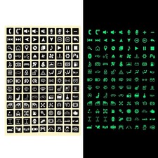 Luminous Sticker Car Interior Panel Button Switch Decal Accessories Set Luminous Sticker Car Interior Panel Button Switch Decal Accessories Set