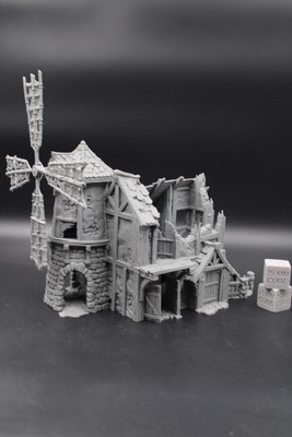 Tabletop Terrain Fantasy Windmill Grain Storage Ruin Dnd RPG Wargame Skirmish 28
