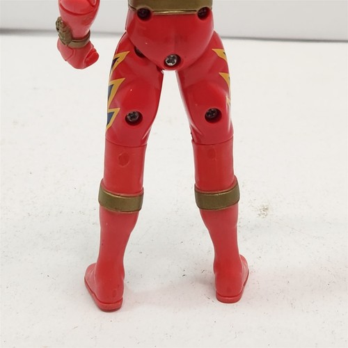 Power Rangers Dino Thunder Triassic Red Ranger Figure 2003 Bandai 5.5" COL-1101 - Picture 10 of 14