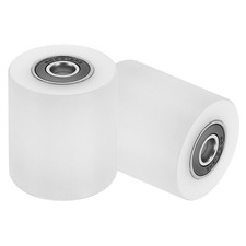 2Pcs Plastic Roller Wheel with Bearing, 3/8"x1-25/32 x1-15/16" Bearing Pulley