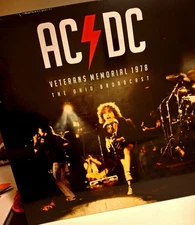 AC DC Veterans Memorial Ohio live 1978 Bon scott vinyl lp Angus young new sealed
