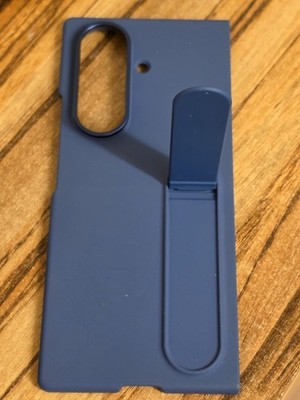 Samsung Silicone Case mit Kickstand für Galaxy Z Fold7 Blue Backcover 