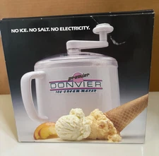 Donvier vintage Ice Cream Maker 1Qt NEW in box