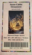 Diamond Art Club "Snow Cabin Ornament" by AuclairStudio 20x30 Square NEW Sealed