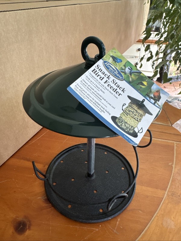 New Pennington Snack Stack Hanging Bird Feeder Style #2149629738 Green Black 18”