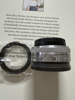 Sony SEL16F28 16mm f/2.8 AF Wide Angle Lens E-Mount Silver